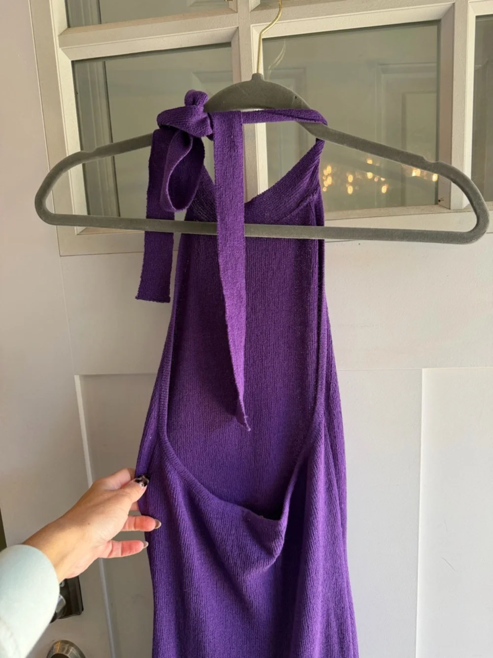 Meshki Purple Knit Top - Picture 2 of 3
